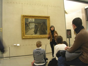 Devant les Raboteurs du quasi domfrontais Caillebotte.