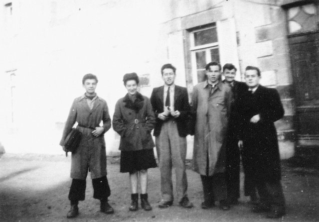 1943. De g. à dr. : élèves Boisgontier-Richard-Hée-Bizeul-Duval-Heuzé.