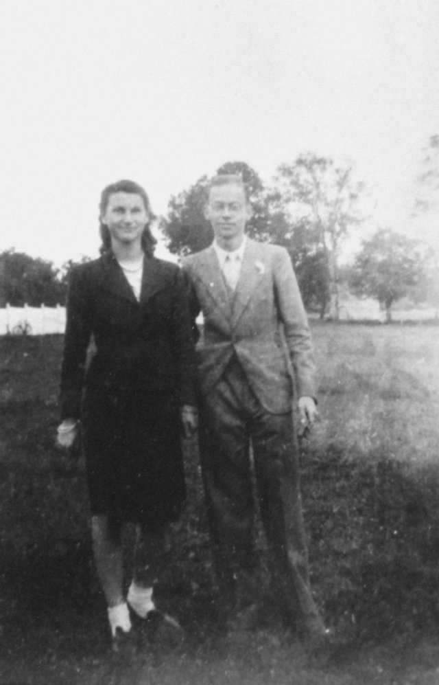 28 juin 1942. Marguerite Herlemont et Georges Lebigot.